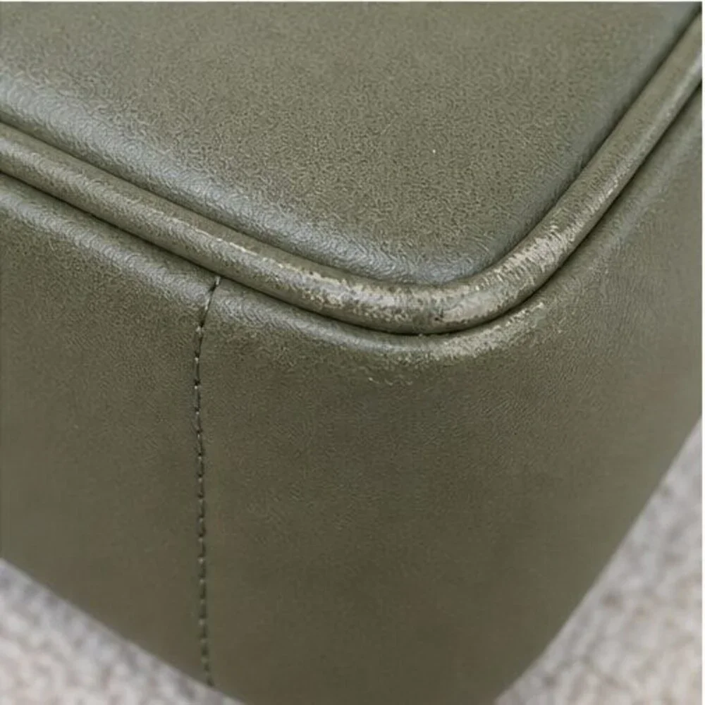 Olive Faux Leather Bag